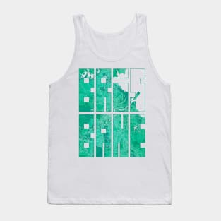 Brisbane, Australia City Map Typography - Watercolor Tank Top